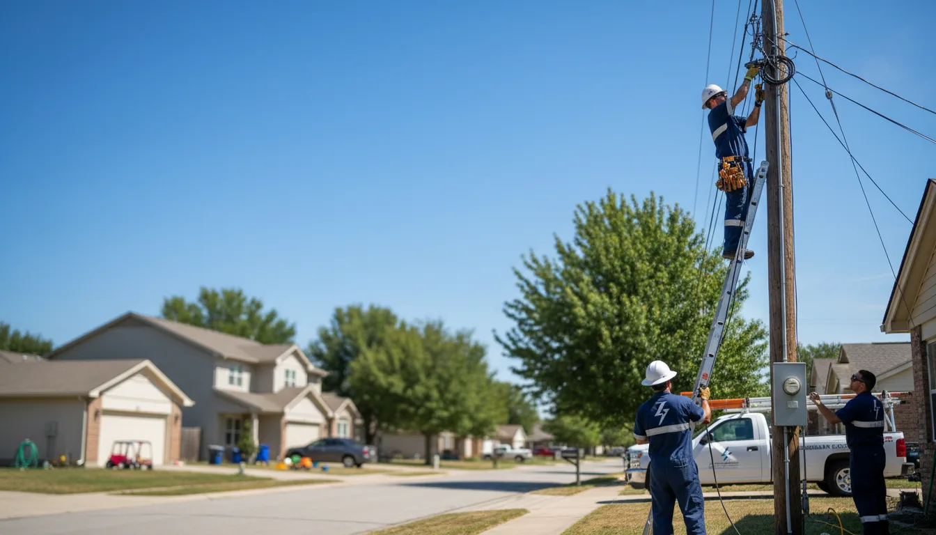 Residential electrician providing installation services in Hawk Run, PA